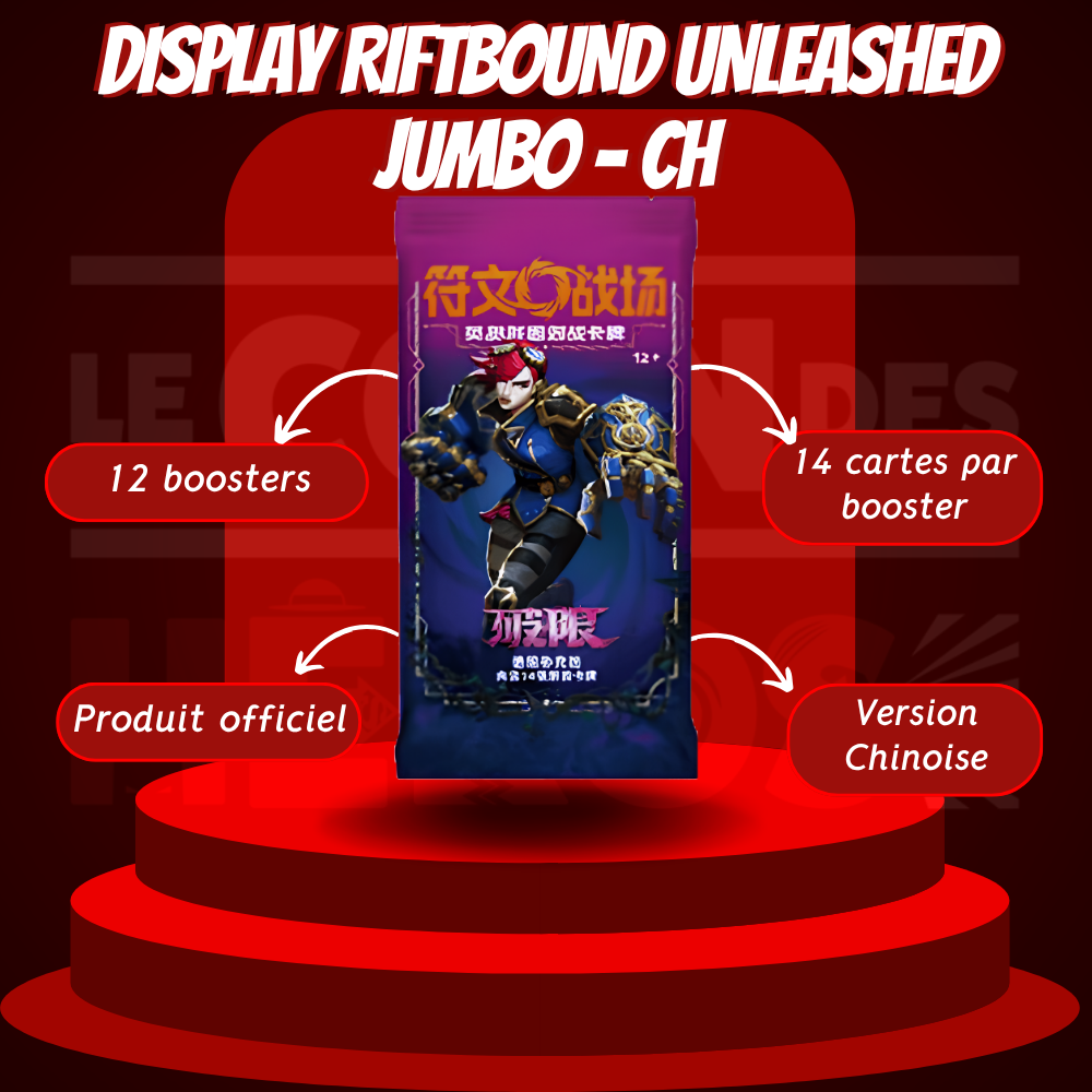 Display Riftbound Set 3 Unleashed Jumbo – League of Legends TCG CN