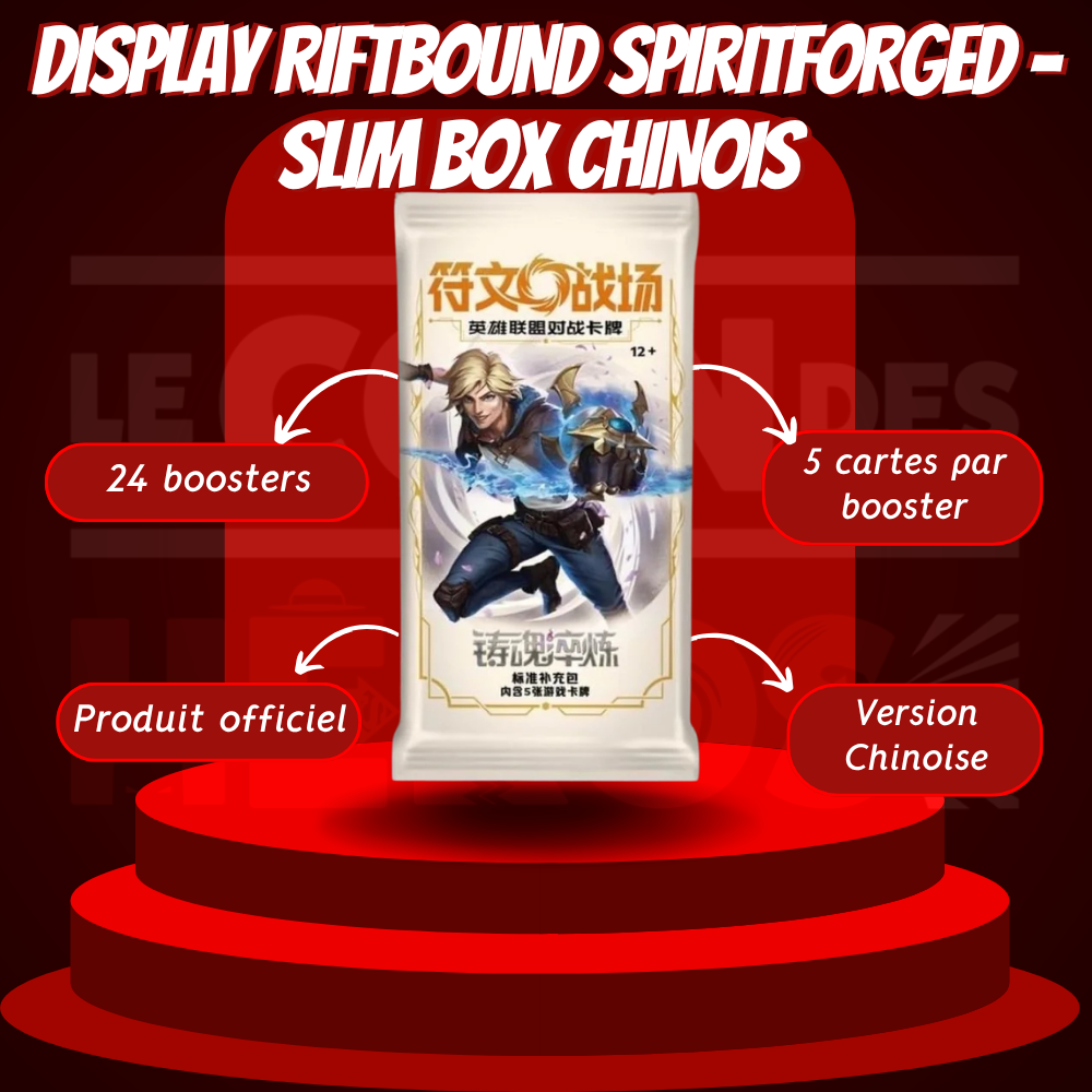Display League of Legends Riftbound Spiritforged Vol.2 – Slim Box Chinois (SFD-BD01)