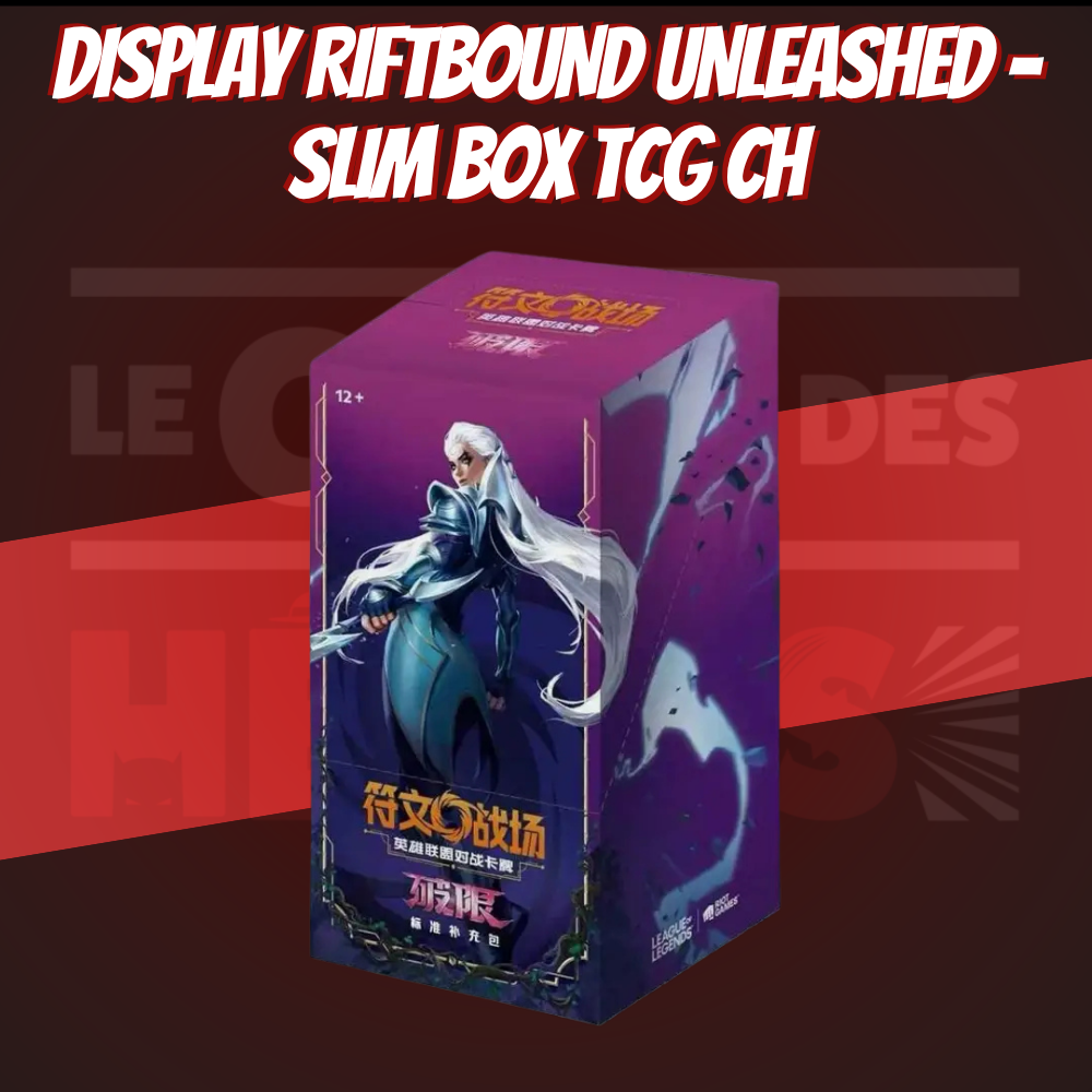 Display Riftbound Set 3 Unleashed – League of Legends Slim Box TCG CN