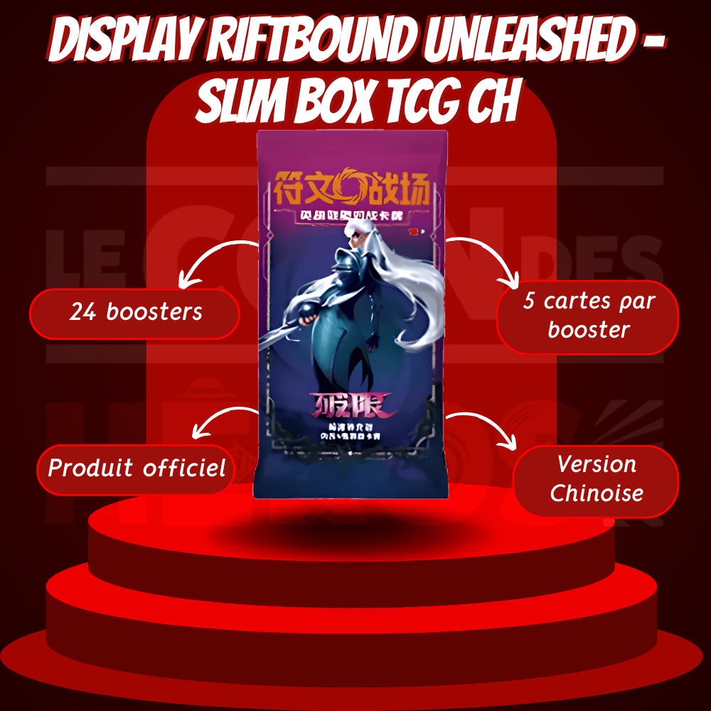 Display Riftbound Set 3 Unleashed – League of Legends Slim Box TCG CN