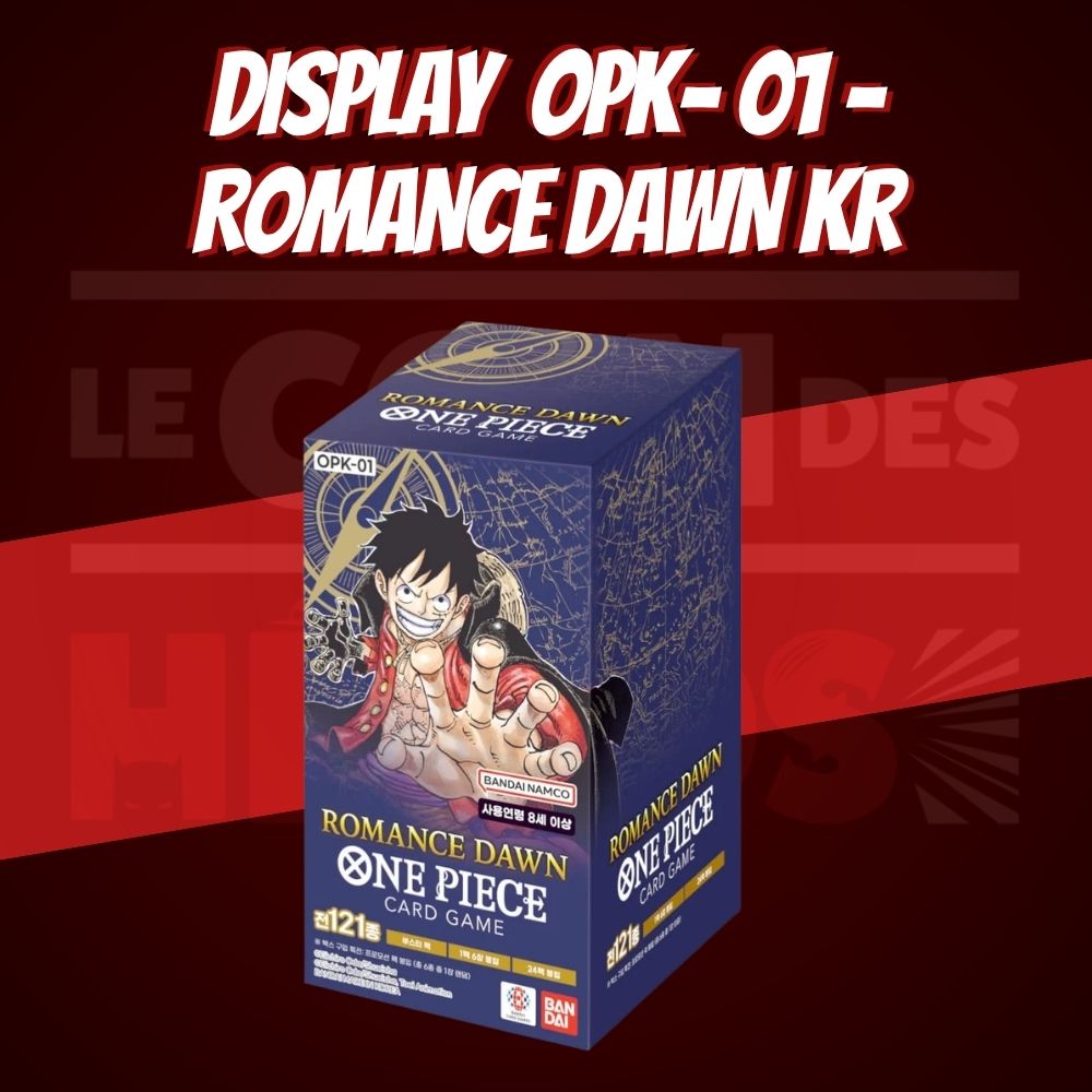 Display One Piece Romance Dawn OP-01 – Boîtes de Boosters Version Coréen
