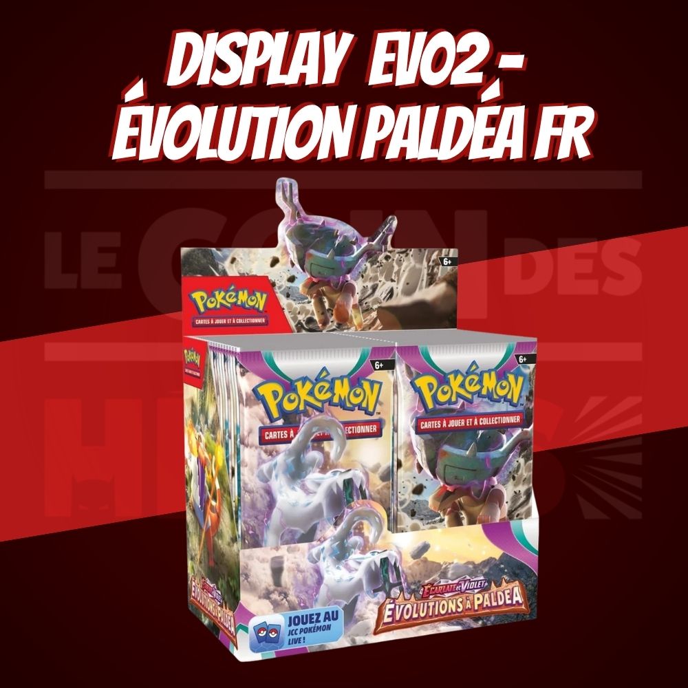 Display Pokémon EV02 Évolutions à Paldea – Version Française