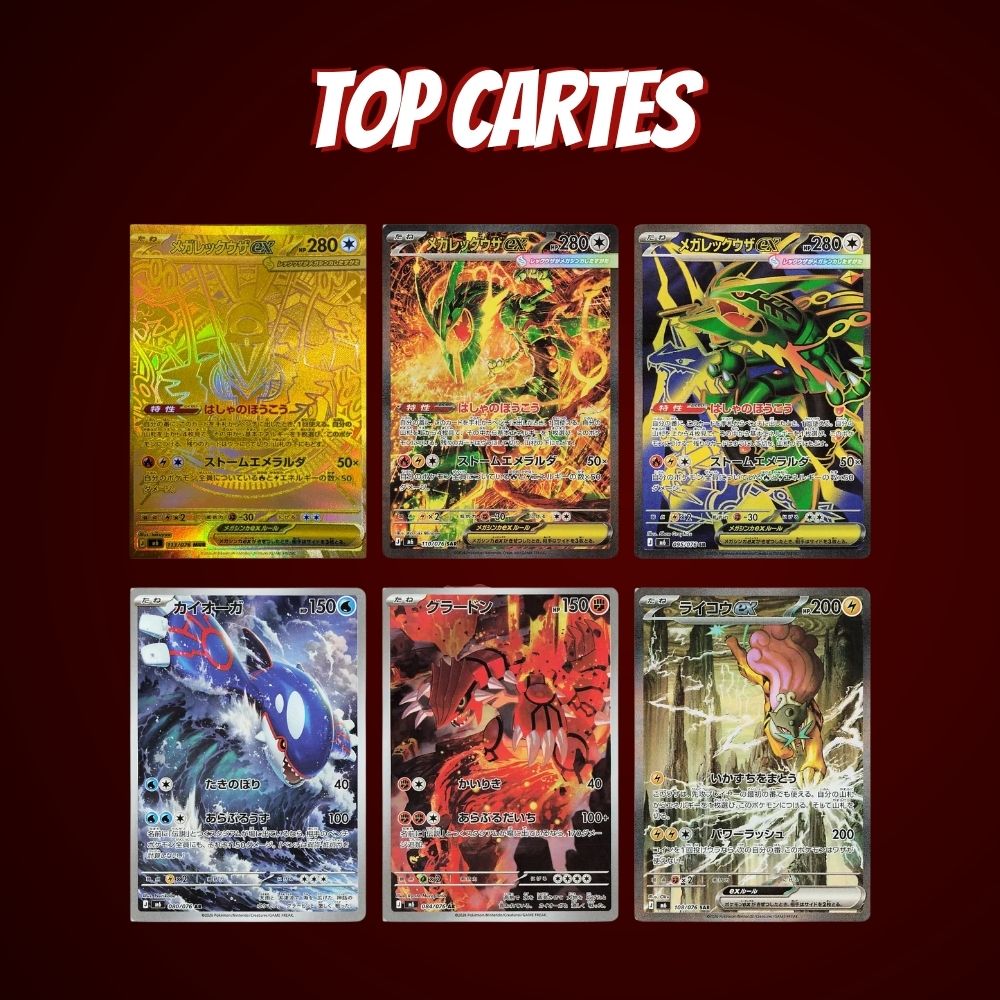 Display Pokémon Storm Emeralda M6 – Boîte de 30 Boosters Japonais