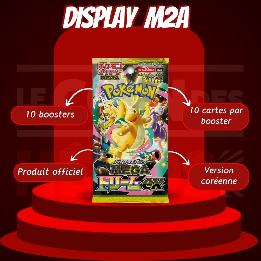 Display Pokémon Mega Dream M2A –  Boite de Boosters Version Coréen