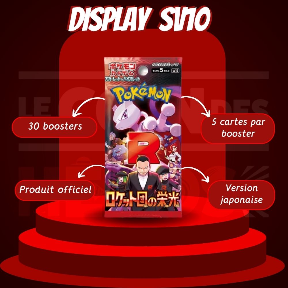 Display Pokémon EV10 Rivalités Destinées – Boîte de Boosters Version Japonaise