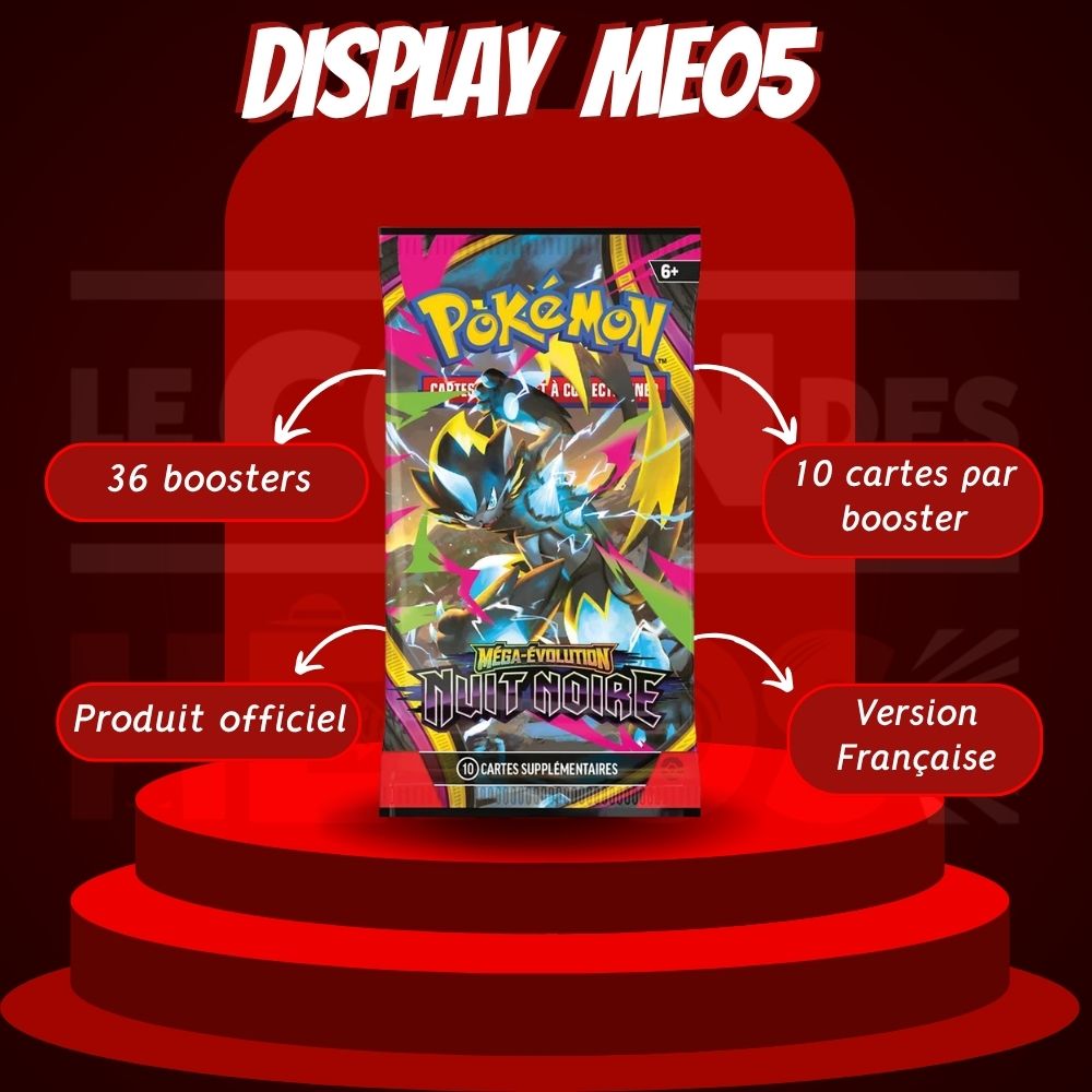 Display Pokémon Nuit Noire ME05 – 36 Boosters en Français