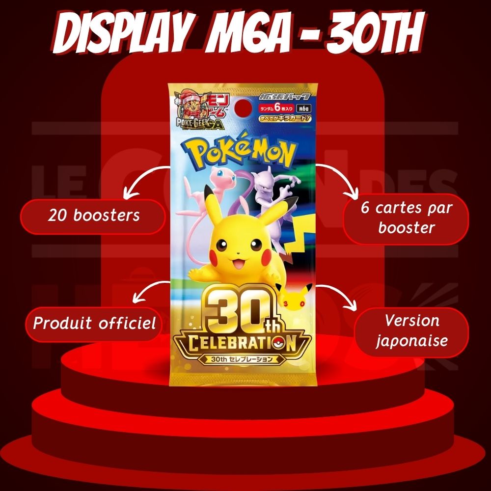 Display Pokémon 30th Celebration M6A – Boosters Version Japonaise