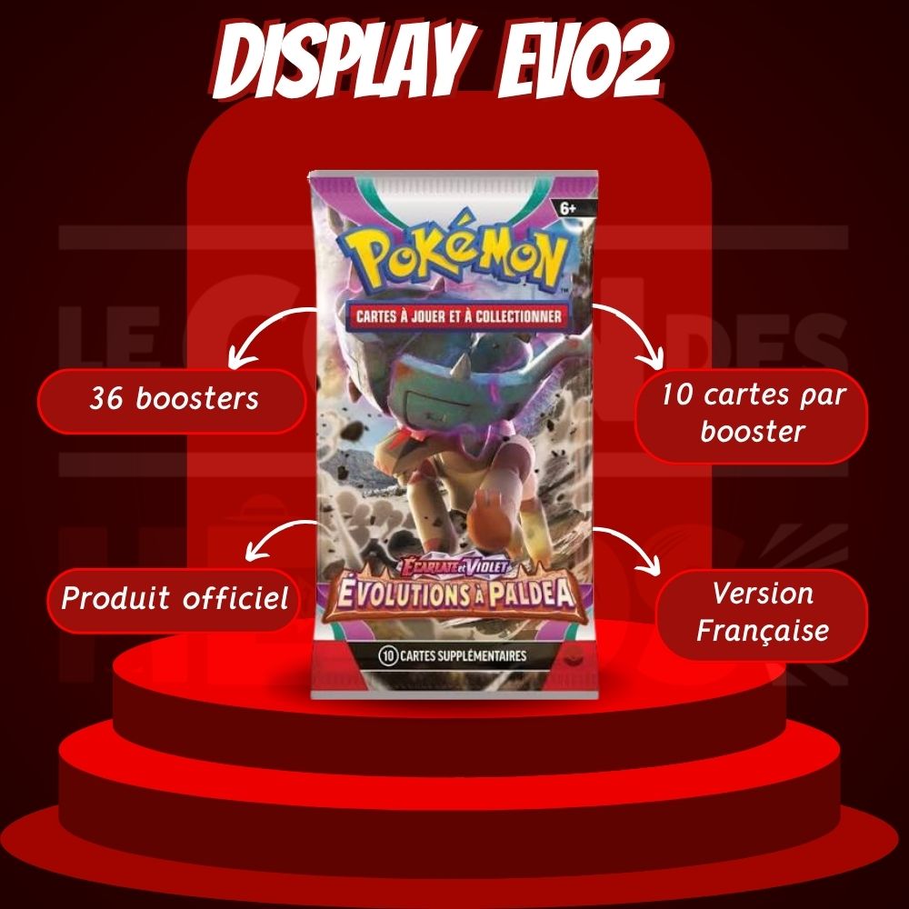 Display Pokémon EV02 Évolutions à Paldea – Version Française
