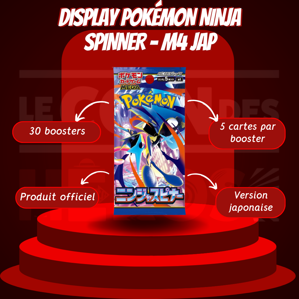 Display Pokémon Ninja Spinner – M4 JAP