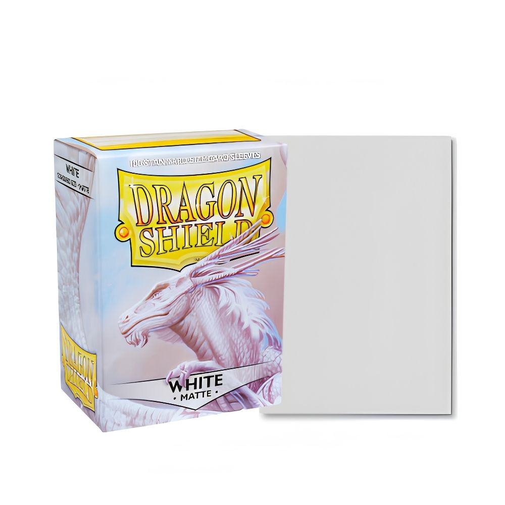 100 sleeve Dragon Shield Matte : White