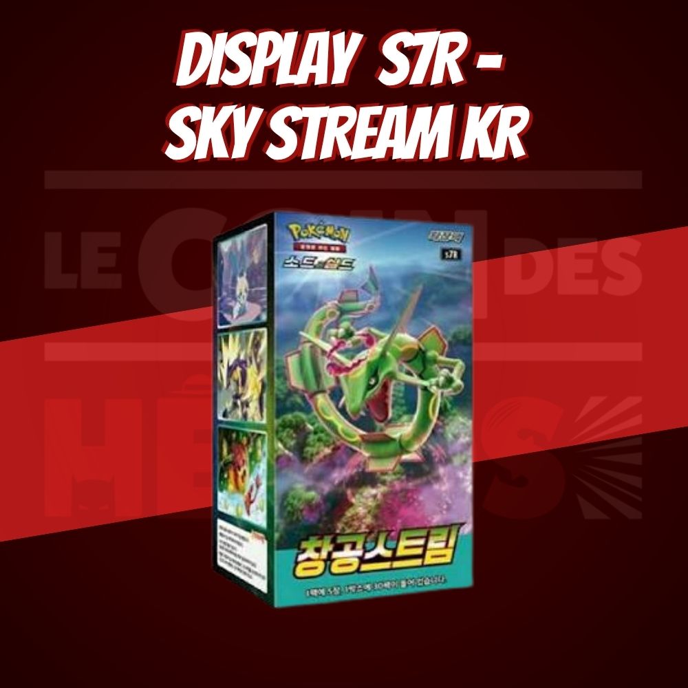 Display Pokémon Blue Sky Stream S7R – Boîtes de Boosters Version Coréen